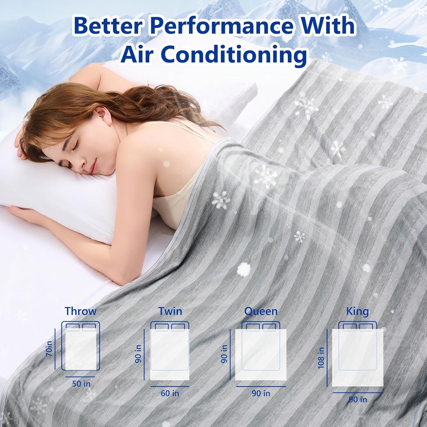 BlendTek Cooling Blanket – Arc-Chill Technology for Hot Sleepers, Night Sweats & Sensitive Skin