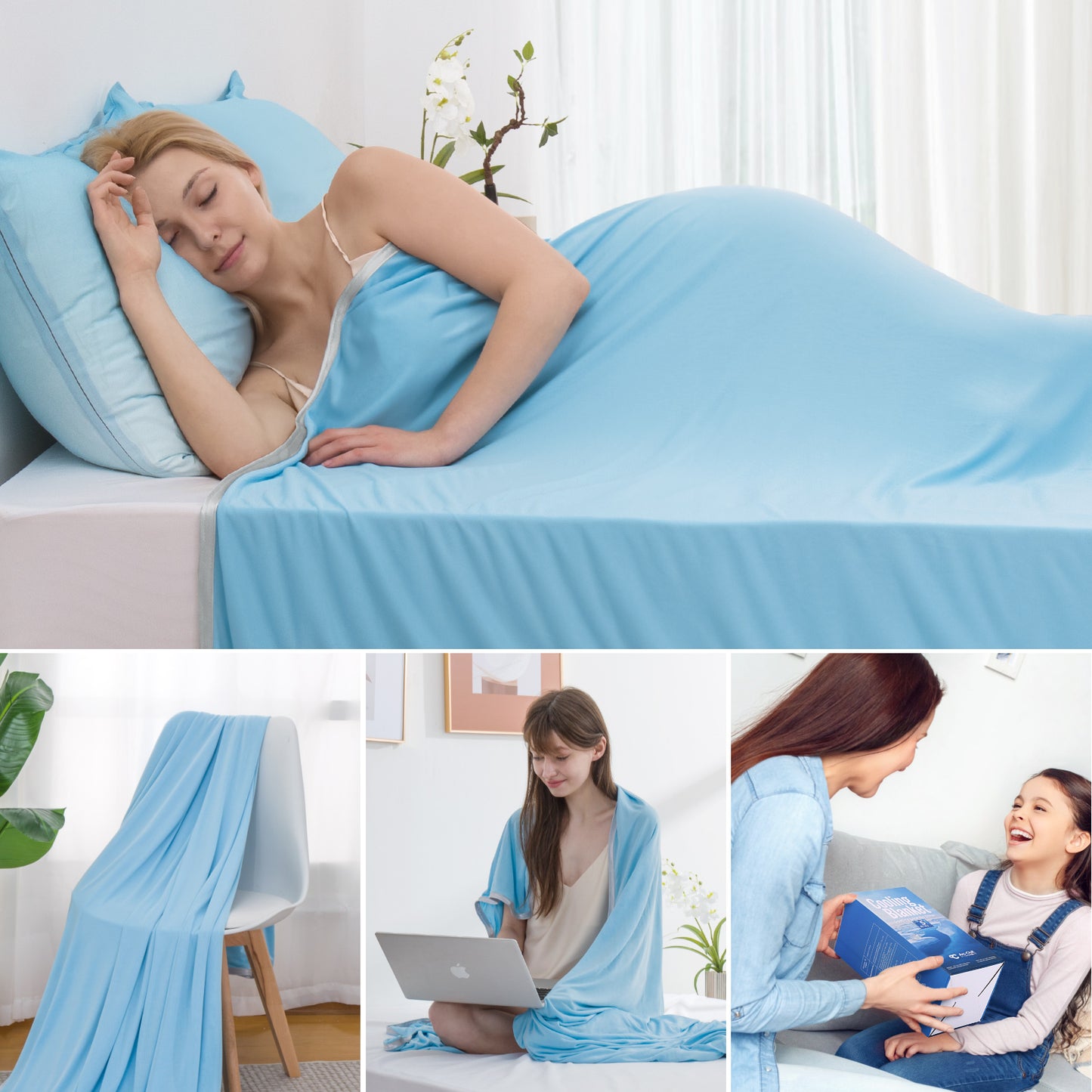Bendtek Revolutionary Cooling Blanket King, Absorbs Heat to Keep Body Cool for Night Sweats, Double Sided Arc-Chill 3.0 Cool Fiber Q-Max>0.5, Lightweight Summer Cold Blankets Sleeping