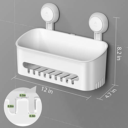 Removable Shower Caddy - No-Drilling Suction Cup