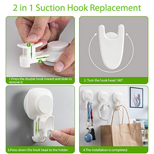 Waterproof Suction Cup Hooks - No-Drill Hanger Hooks (2 variants)