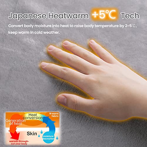 Wearable Hug Fleece Throw Hands Free Lazy Blanket 80"x60"
