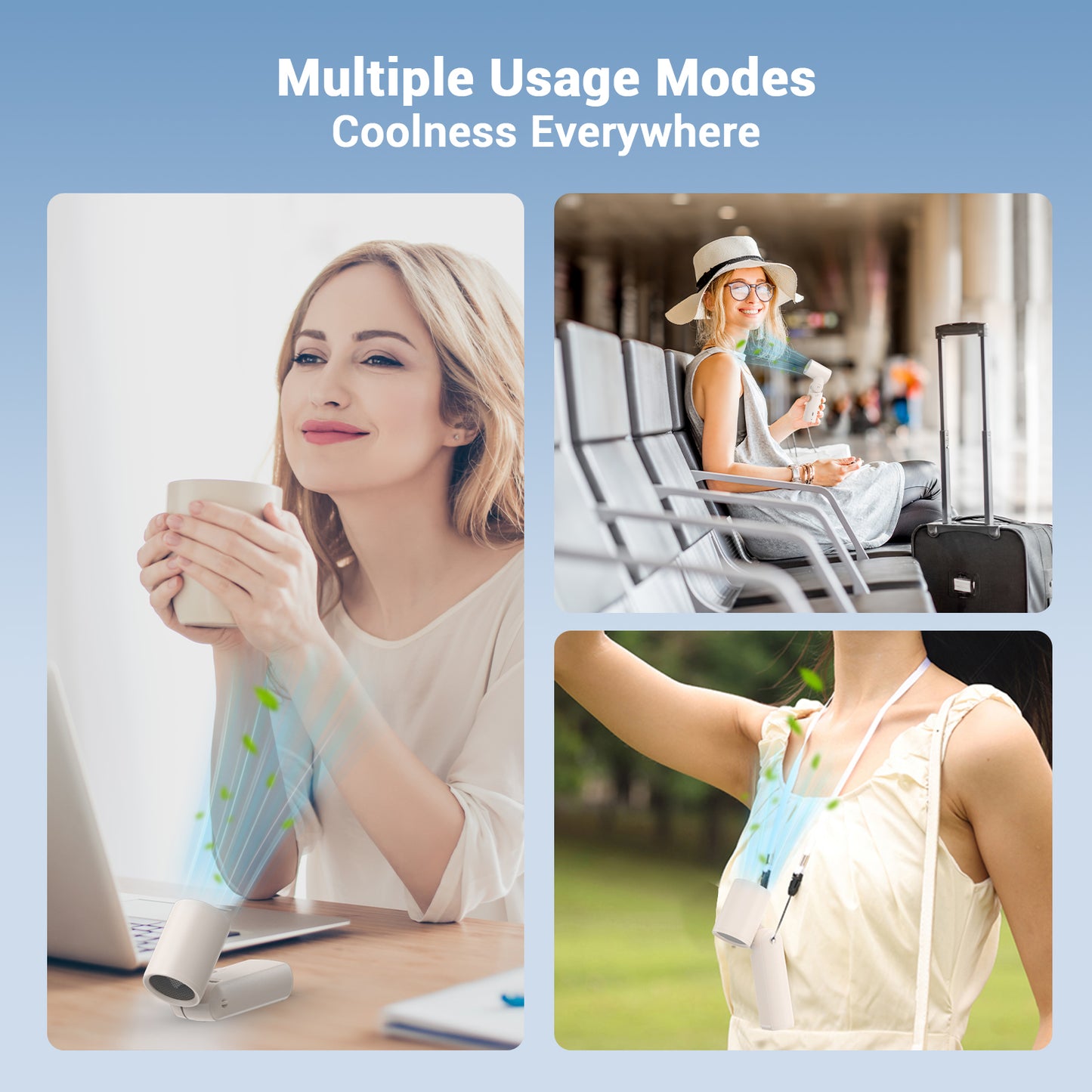 Luxear Portable Handheld Turbo Fan [18H Max Cooling Time] Personal Mini Hand Fan Foldable with 100 Speed Adjustable Digital Display Rechargeable Air Cooling Fans for Travel Outdoor Women Gifts