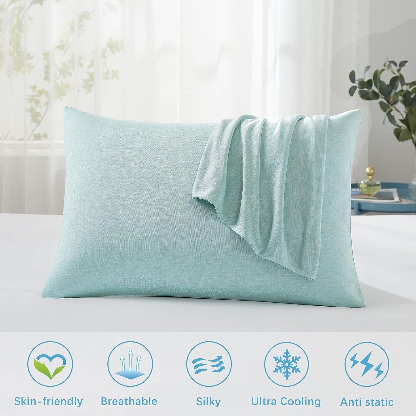 Arc-Chill Cooling Pillowcases with Double-Side Design (20x26'')