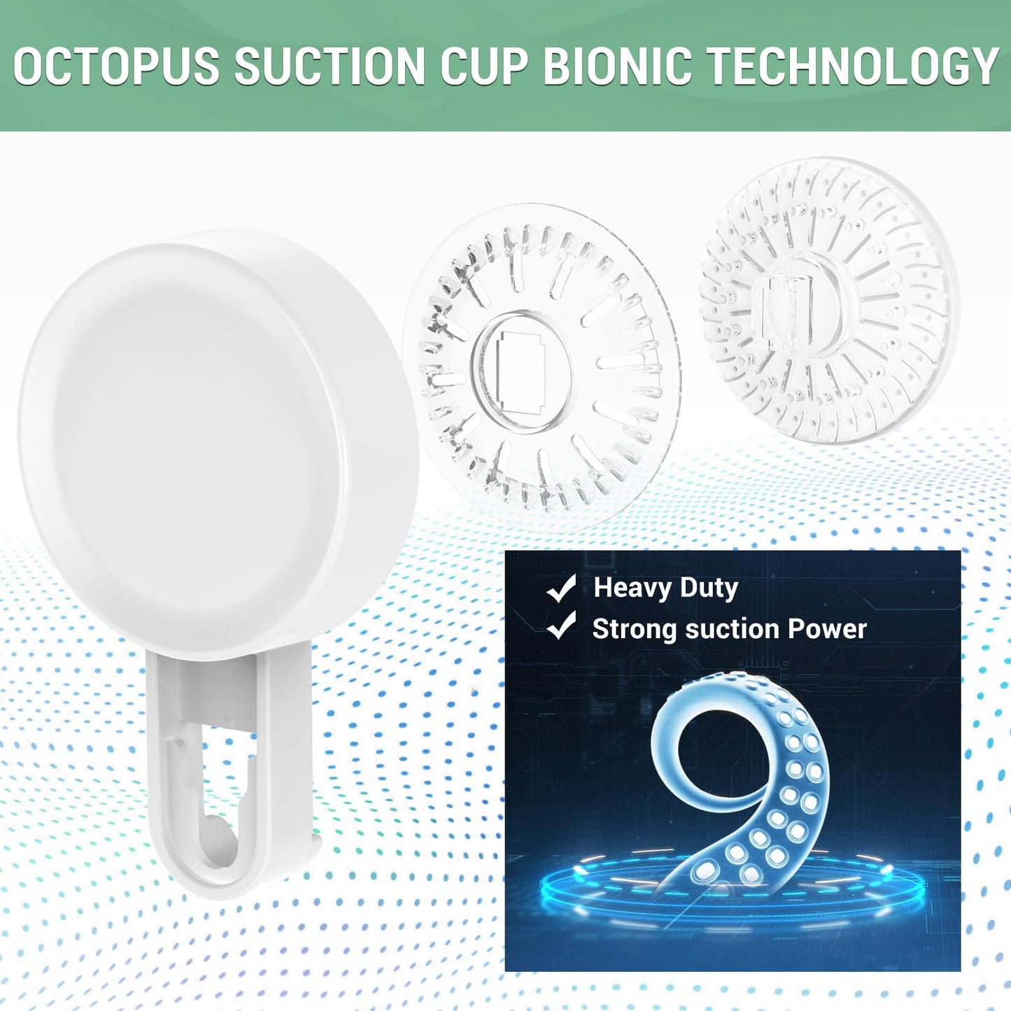 LUXEAR Shower Caddy 5 Pack Suction Cup Shower Organizer for Bathroom Storage Home &Kitchen,No Drilling Removable Plastic Shelf Organizer with Soap Dish&Toothbrush Holder Easy Install