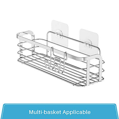 Shower Caddy Adhesive Replacement Stickers, Transparent Strong Sticker  Heavy-duty Wall Adhesive Hooks, No Drilling, Suitable For Shower Caddy,  Soap Holder, Spice Racks And Sink Storage Organizer - Temu