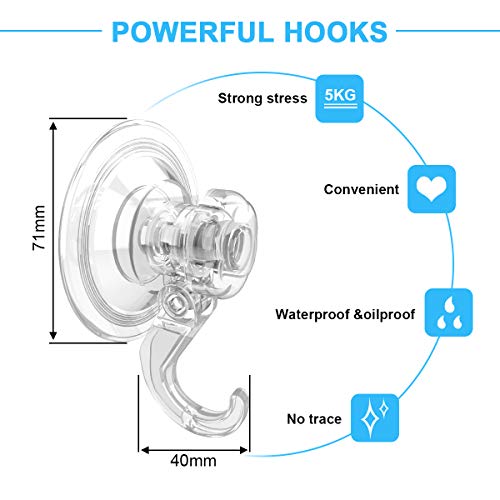 Shower hooks suction online cup