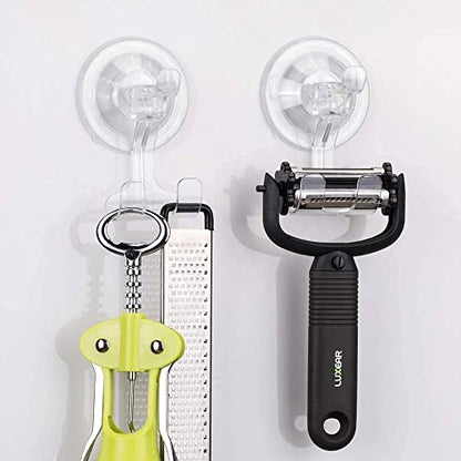 Suction Cup Hooks Shower-Kitchen Walls Organizer Loofah Set of 2