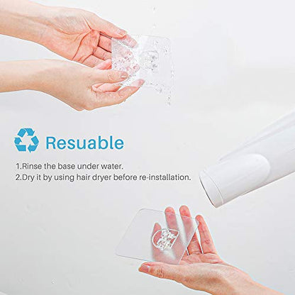 5 Pieces Transparent Adhesive Sticker for Bathroom Organiser Shower Storage  Caddy Basket Shelving Adhesive Stickers Strip 