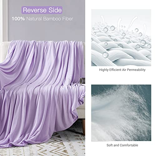 Cooling Blanket Double-Sided Cool Throw Blanket for Night Sweats and Hot Sleepers