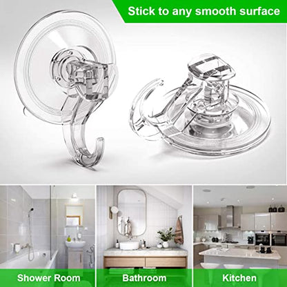 LUXEAR Vacuum Shower Caddy Suction Cup Shelf, No-Drilling