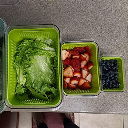 Unboxing: LUXEAR Fresh Produce, Vegetable, Fruit, Meat, Fish 3-Piece, Storage  Containers, BPA Free 