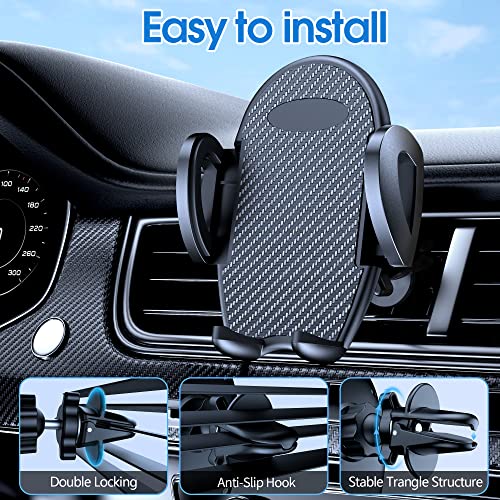 Elktry Car Phone Holder Universal Stable Car Phone Mount Air Vent Sturdy Hook